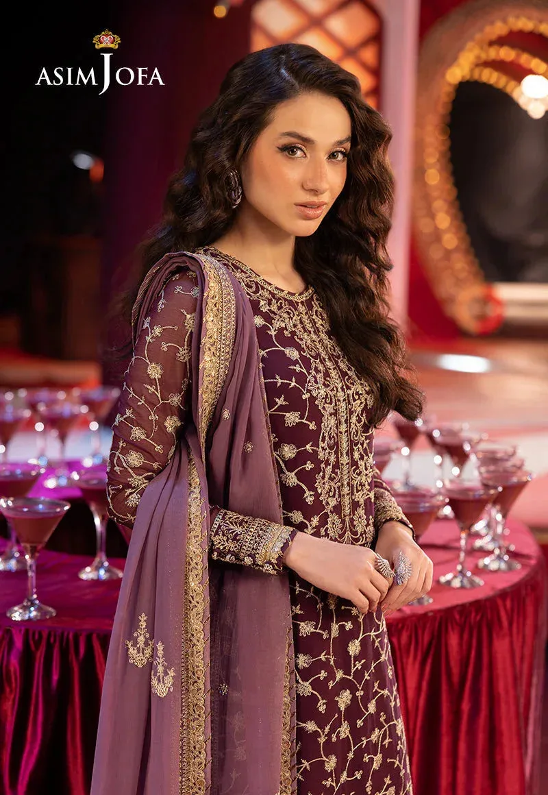 Asim Jofa Festive Collection 25 Gold Chiffon – view 3 – Poshaq