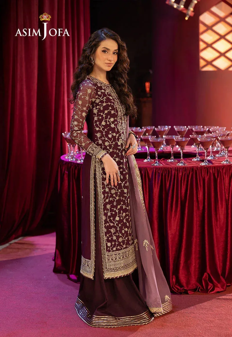 Asim Jofa Festive Collection 25 Gold Chiffon – view 4 – Poshaq