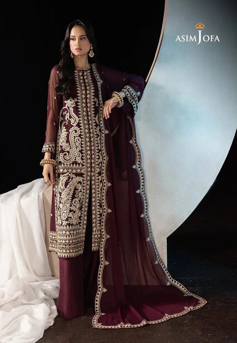Asim Jofa Festive Collection 25 Beige Chiffon – view 1 – Poshaq