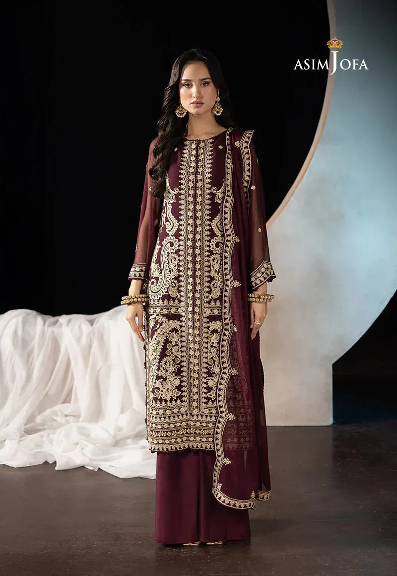 Asim Jofa Festive Collection 25 Beige Chiffon – view 4 – Poshaq