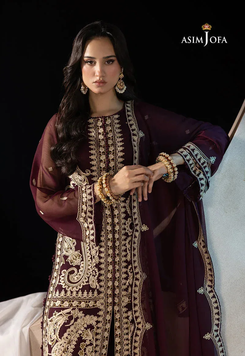 Asim Jofa Festive Collection 25 Beige Chiffon – view 5 – Poshaq