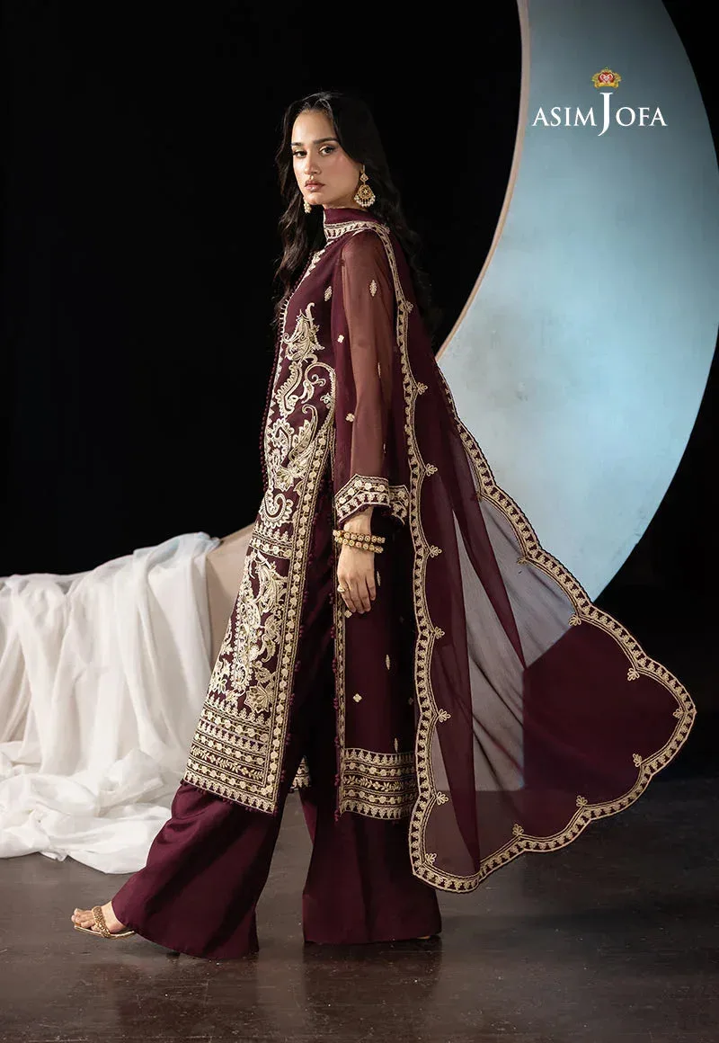 Asim Jofa Festive Collection 25 Beige Chiffon – view 6 – Poshaq