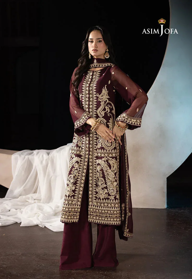 Asim Jofa Festive Collection 25 Beige Chiffon – view 7 – Poshaq
