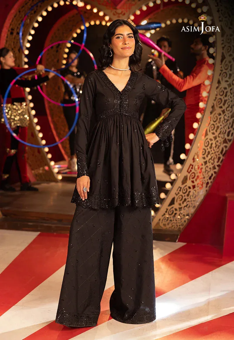 Asim Jofa Festive Collection 25 Black Silk – view 1 – Poshaq