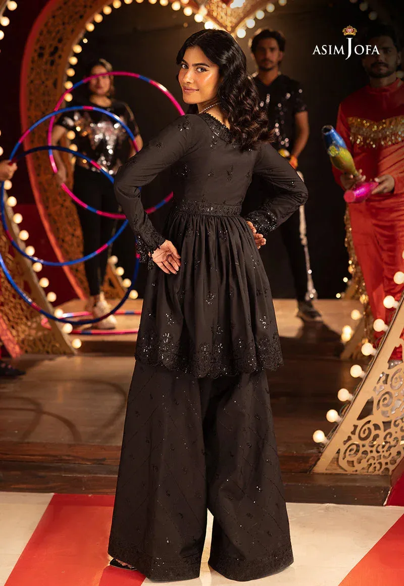 Asim Jofa Festive Collection 25 Black Silk – view 2 – Poshaq