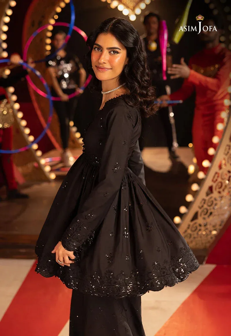 Asim Jofa Festive Collection 25 Black Silk – view 5 – Poshaq
