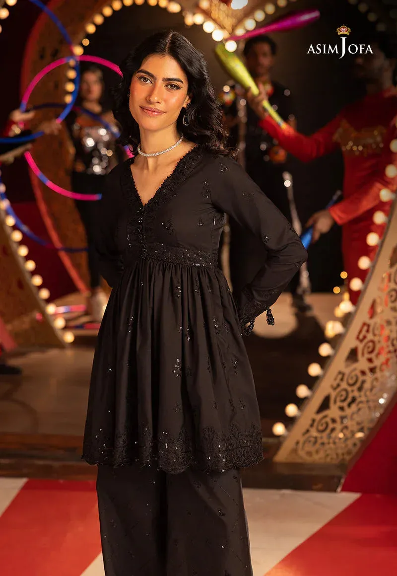 Asim Jofa Festive Collection 25 Black Silk – view 6 – Poshaq