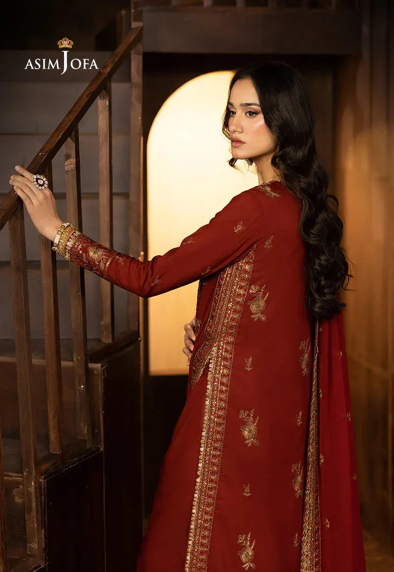 Asim Jofa Festive Collection 25 Gold Chiffon – view 3 – Poshaq