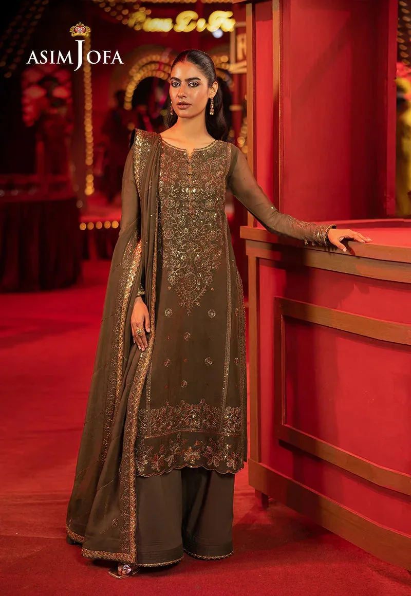 Asim Jofa Festive Collection 25 Green Chiffon – view 1 – Poshaq