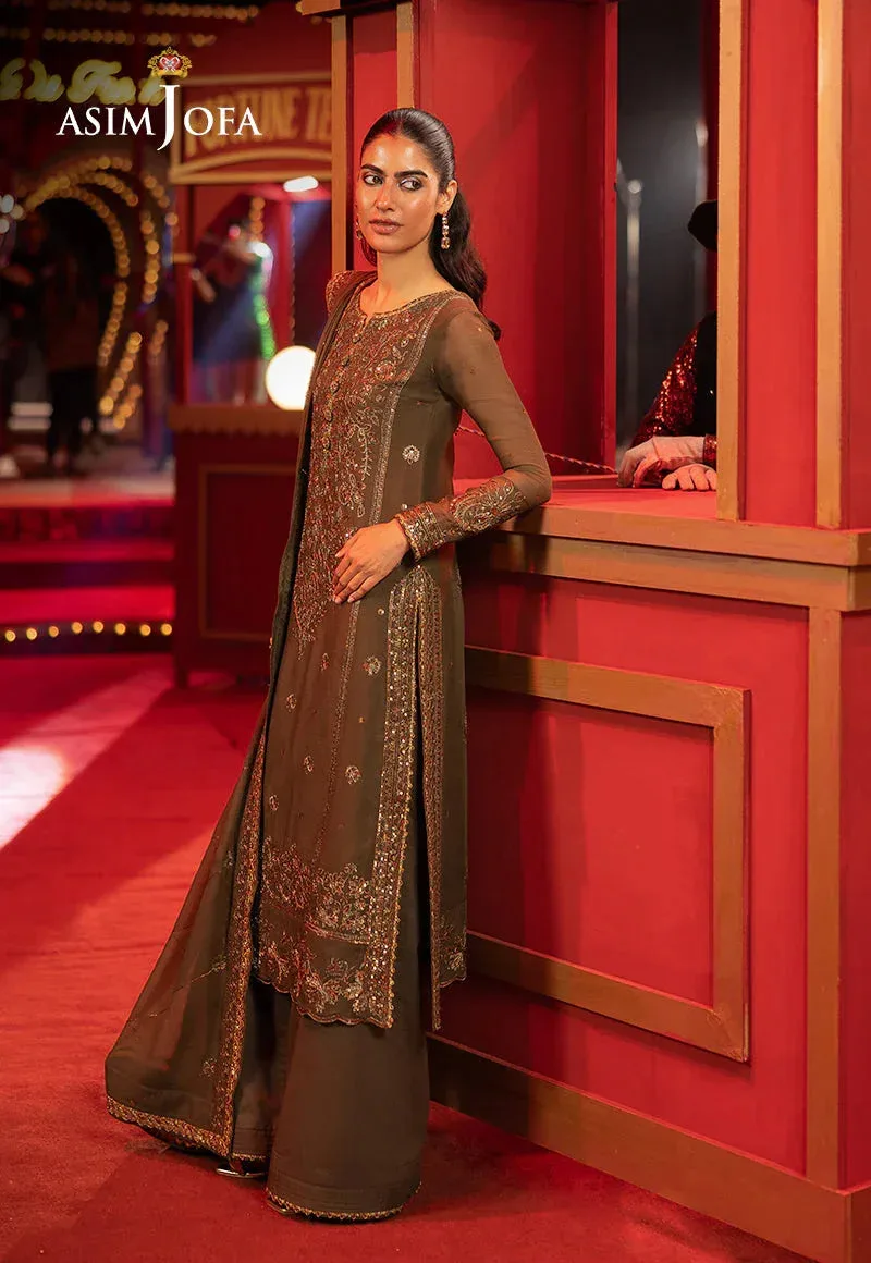 Asim Jofa Festive Collection 25 Green Chiffon – view 4 – Poshaq
