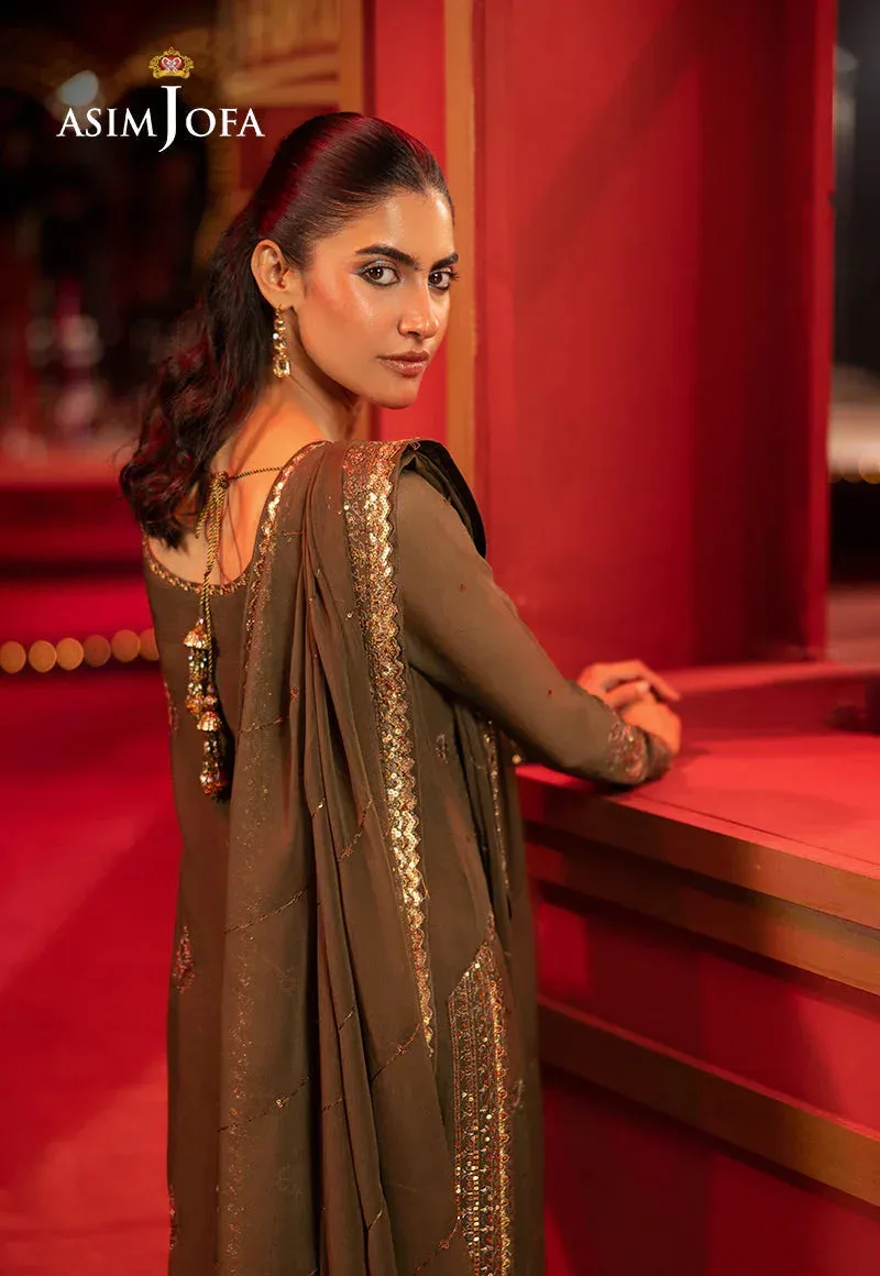 Asim Jofa Festive Collection 25 Green Chiffon – view 5 – Poshaq