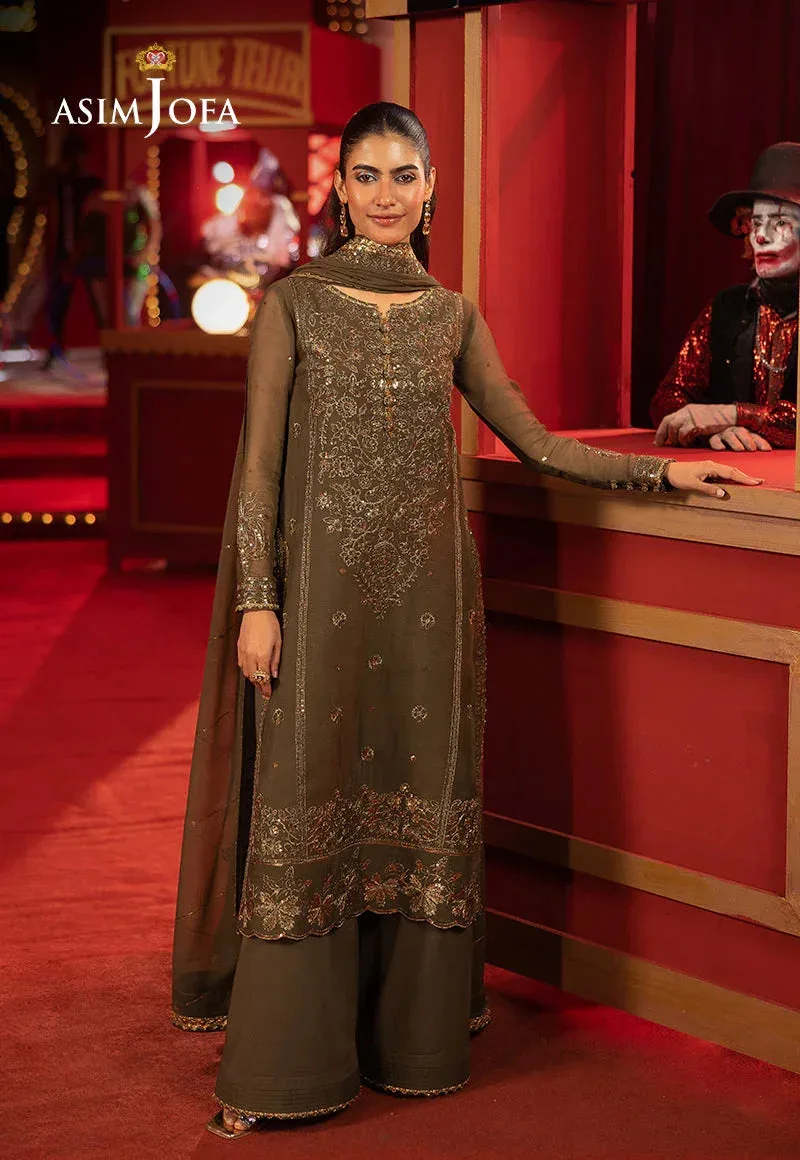 Asim Jofa Festive Collection 25 Green Chiffon – view 6 – Poshaq
