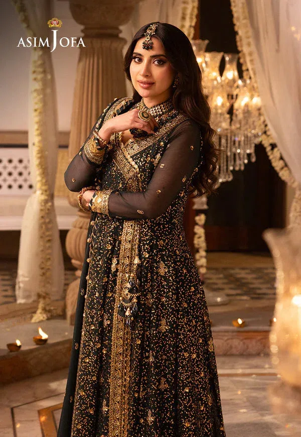 Asim Jofa Shehnai Festive Collection Green Chiffon – view 10 – Poshaq