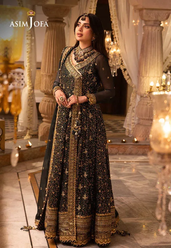 Asim Jofa Shehnai Festive Collection Green Chiffon – view 13 – Poshaq