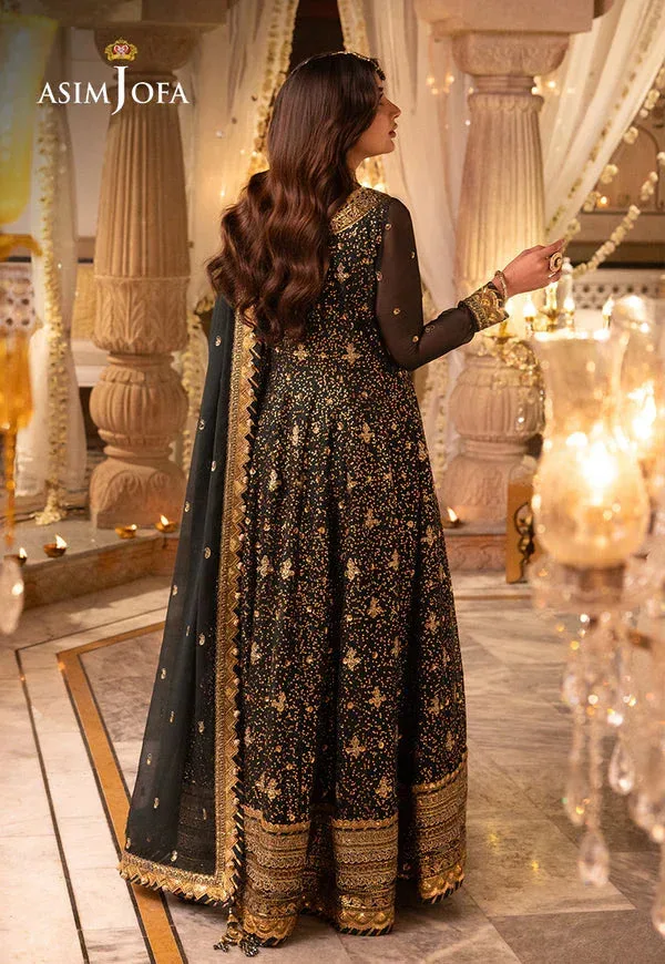 Asim Jofa Shehnai Festive Collection Green Chiffon – view 2 – Poshaq