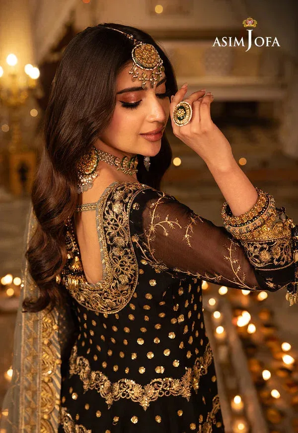 Asim Jofa Shehnai Festive Collection Green Chiffon – view 5 – Poshaq