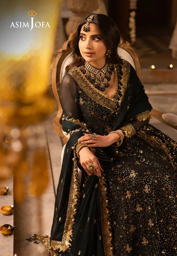 Asim Jofa Shehnai Festive Collection Green Chiffon – view 7 – Poshaq
