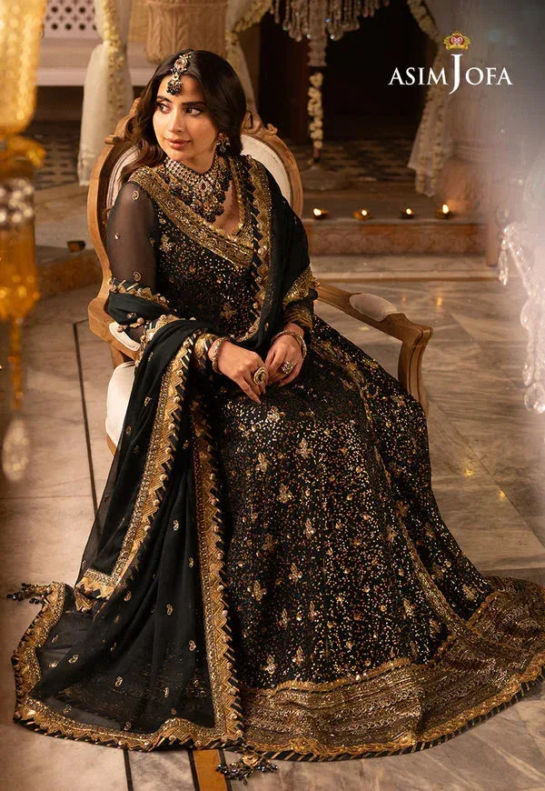 Asim Jofa Shehnai Festive Collection Green Chiffon – view 8 – Poshaq