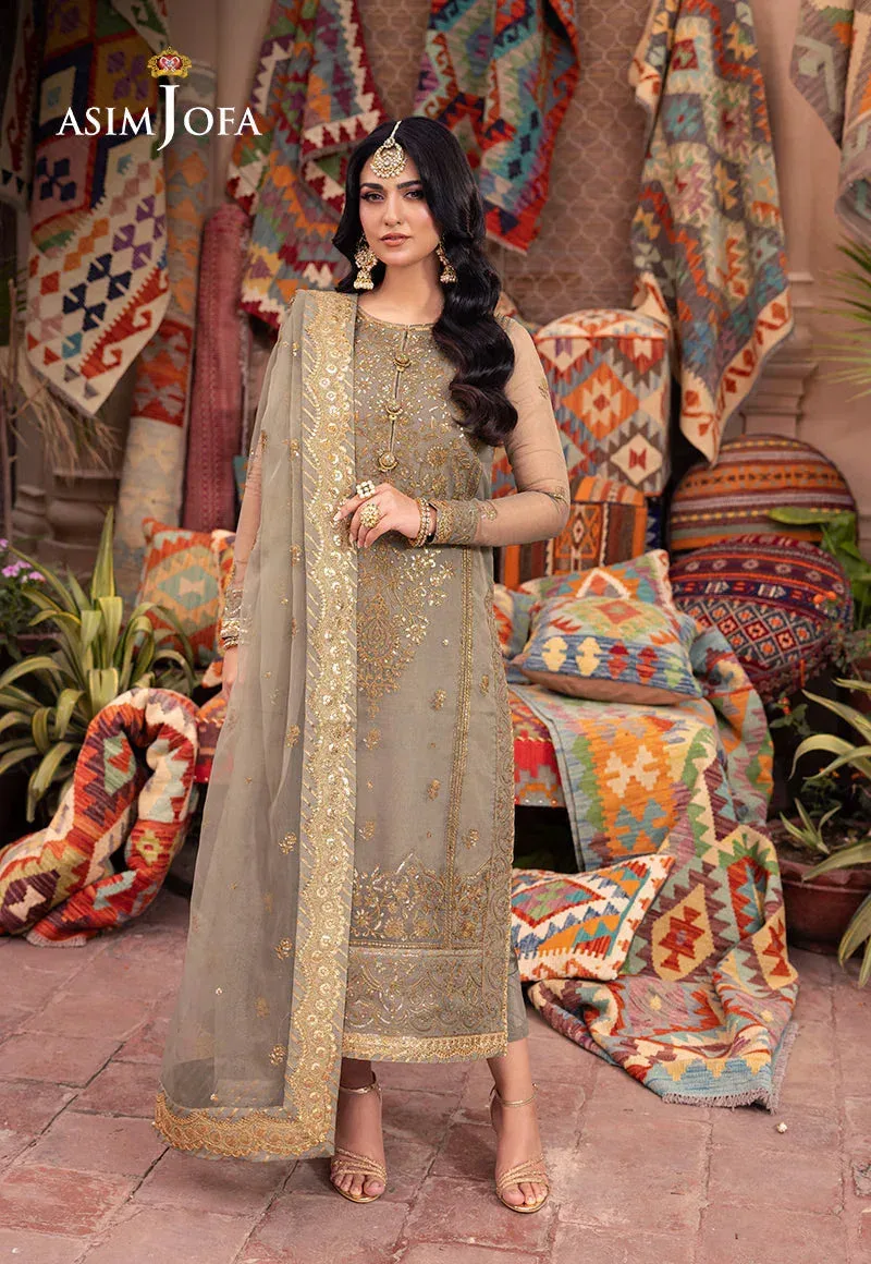 Asim Jofa Pyaar Diyan Gallan Formals Green Organza – view 1 – Poshaq