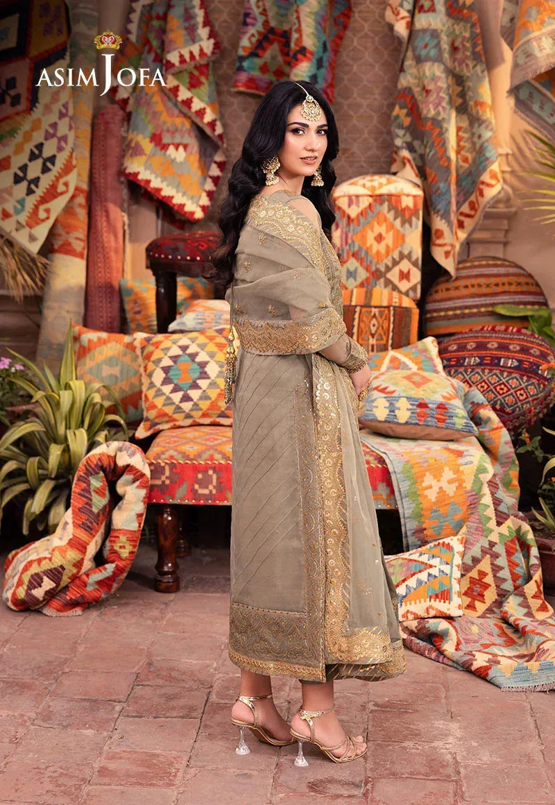 Asim Jofa Pyaar Diyan Gallan Formals Green Organza – view 2 – Poshaq