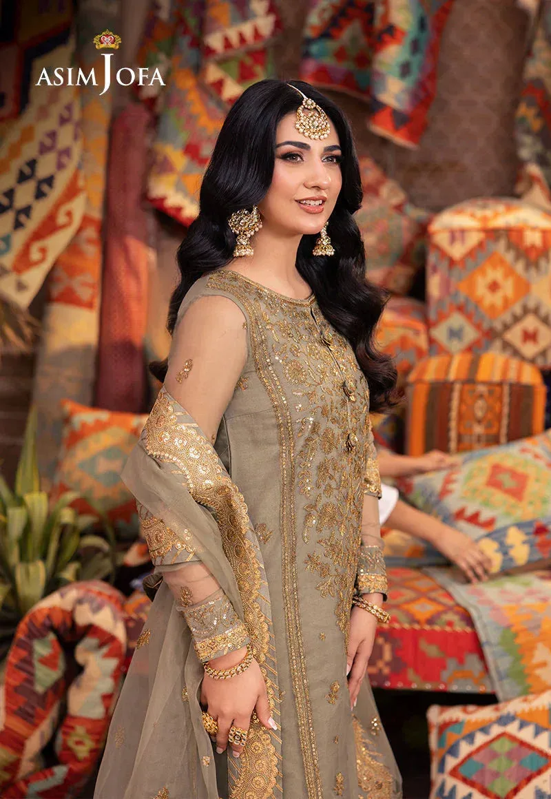 Asim Jofa Pyaar Diyan Gallan Formals Green Organza – view 4 – Poshaq