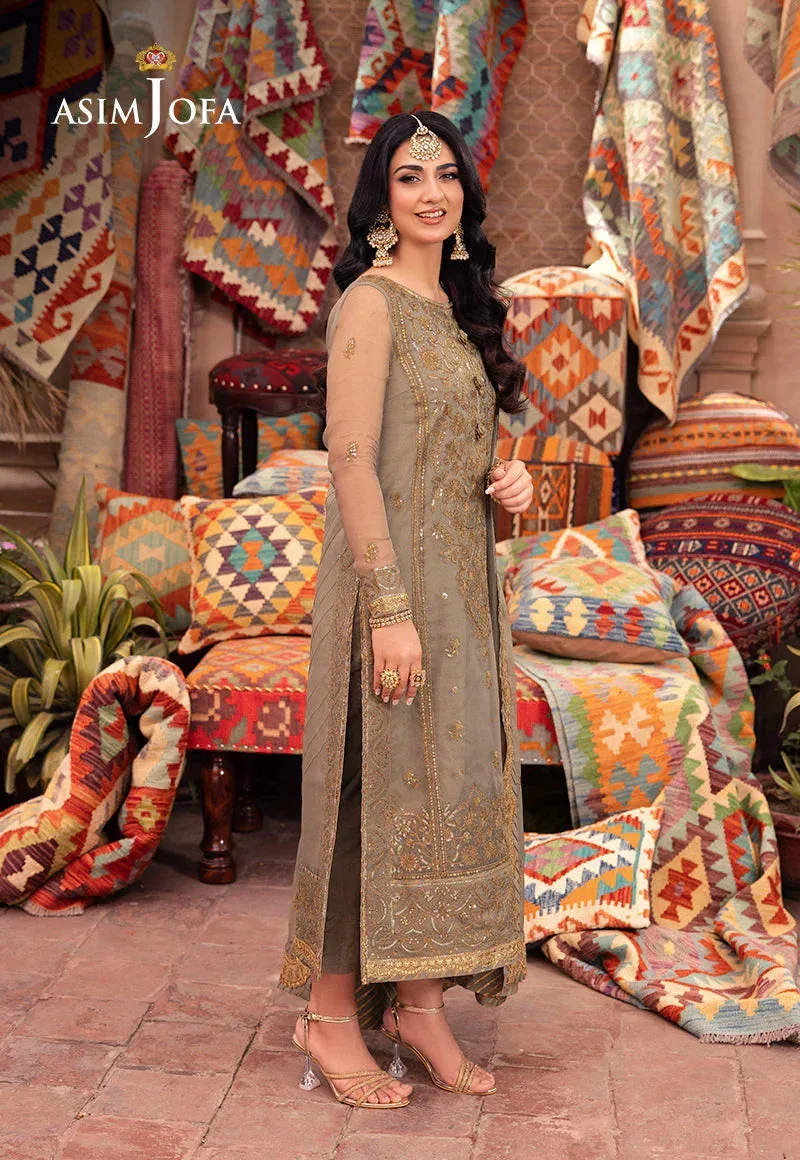 Asim Jofa Pyaar Diyan Gallan Formals Green Organza – view 5 – Poshaq