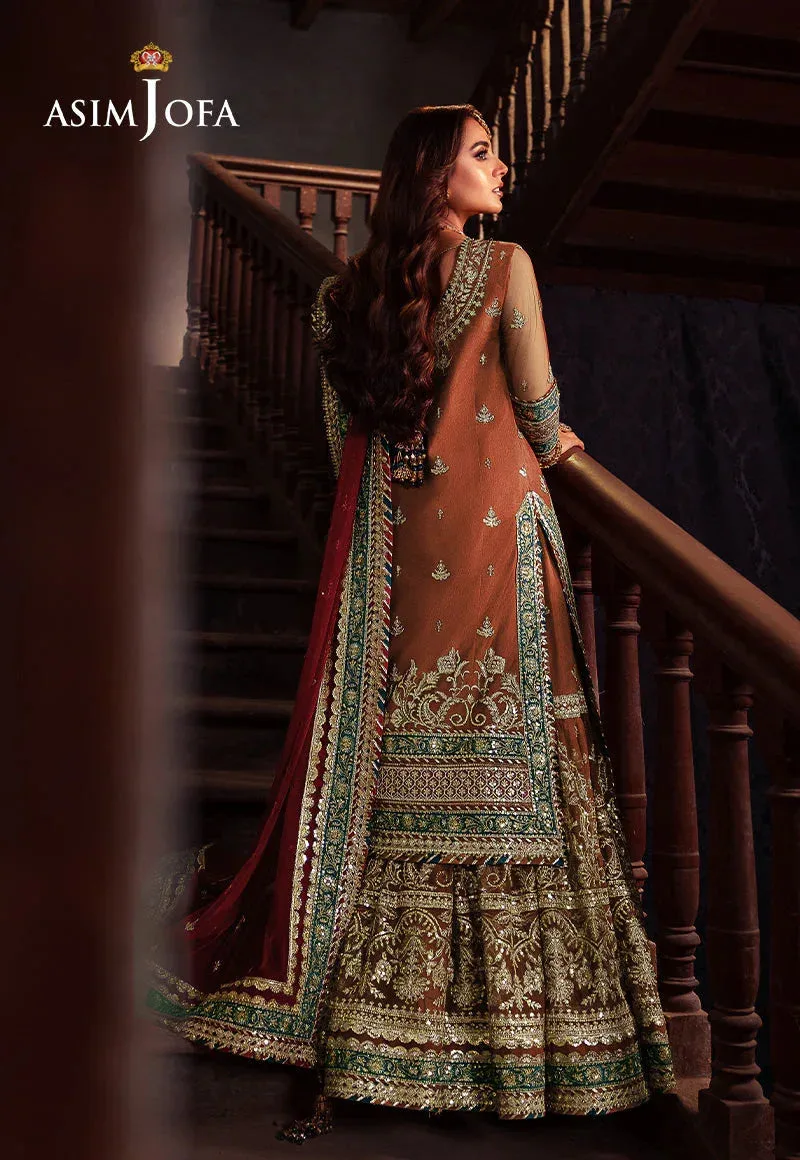 Asim Jofa Bekhudi Wedding Formals Maroon – view 2 – Poshaq