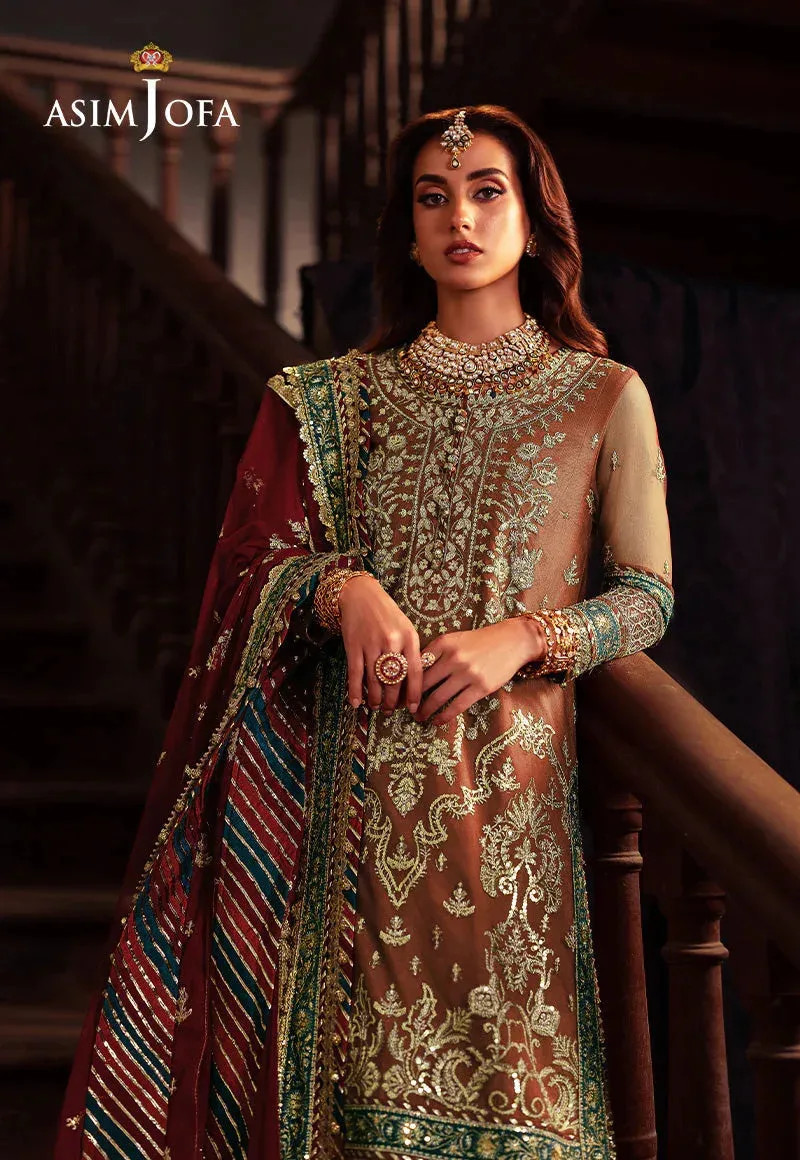 Asim Jofa Bekhudi Wedding Formals Maroon – view 3 – Poshaq