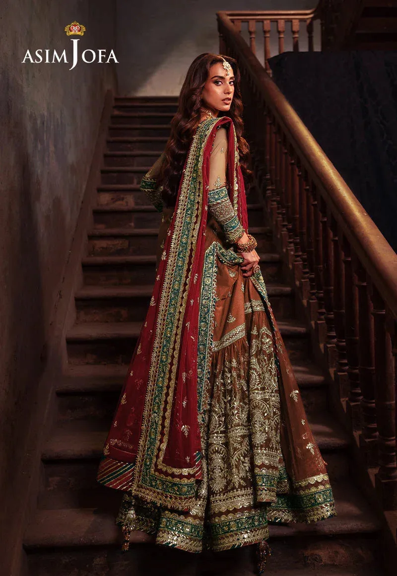 Asim Jofa Bekhudi Wedding Formals Maroon – view 4 – Poshaq