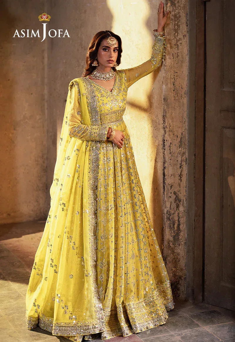 Asim Jofa Bekhudi Wedding Formals Yellow – view 1 – Poshaq