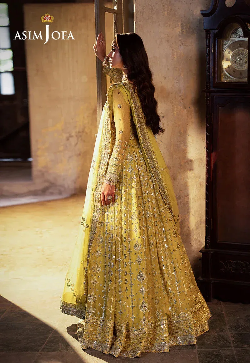 Asim Jofa Bekhudi Wedding Formals Yellow – view 2 – Poshaq