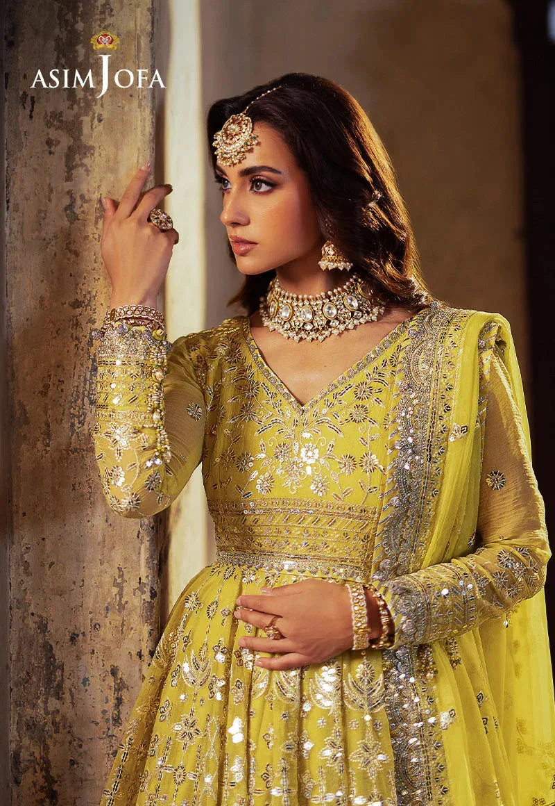 Asim Jofa Bekhudi Wedding Formals Yellow – view 3 – Poshaq