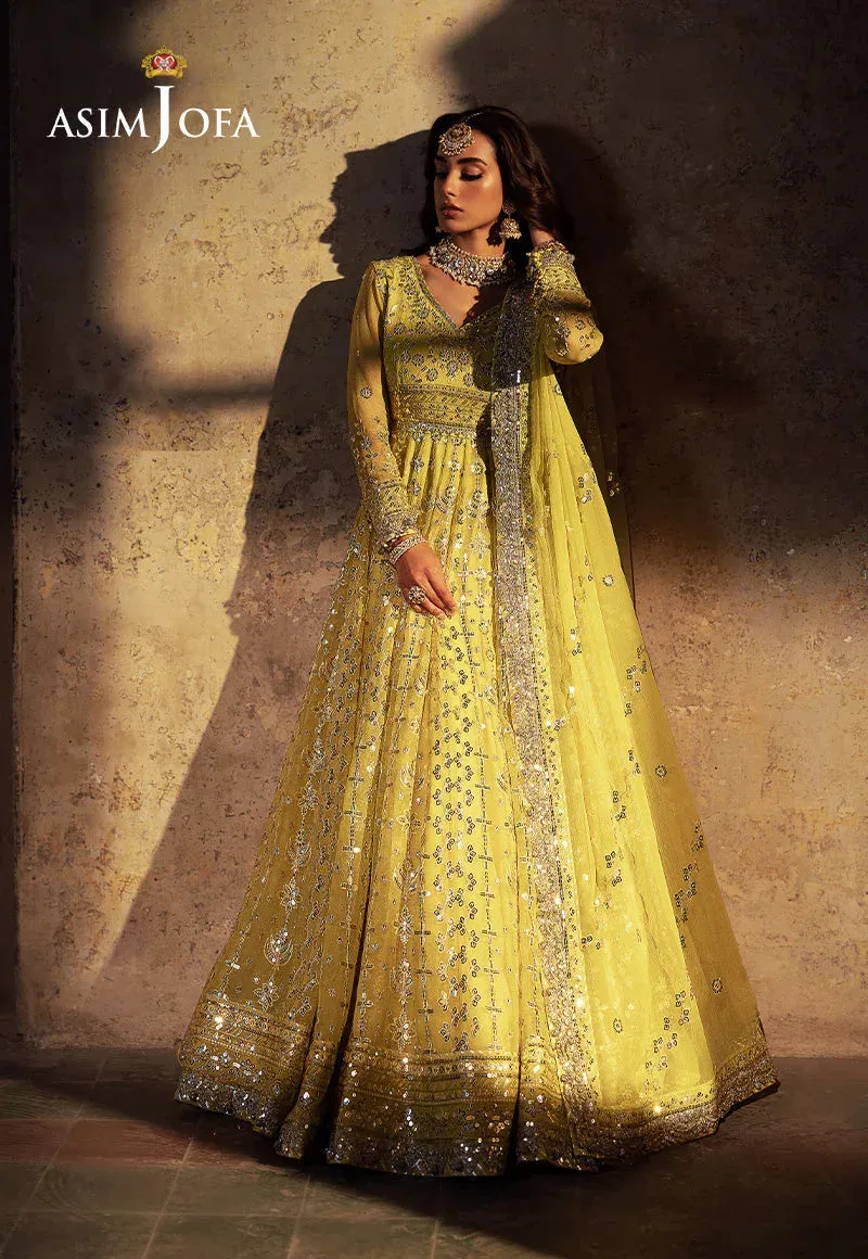 Asim Jofa Bekhudi Wedding Formals Yellow – view 4 – Poshaq