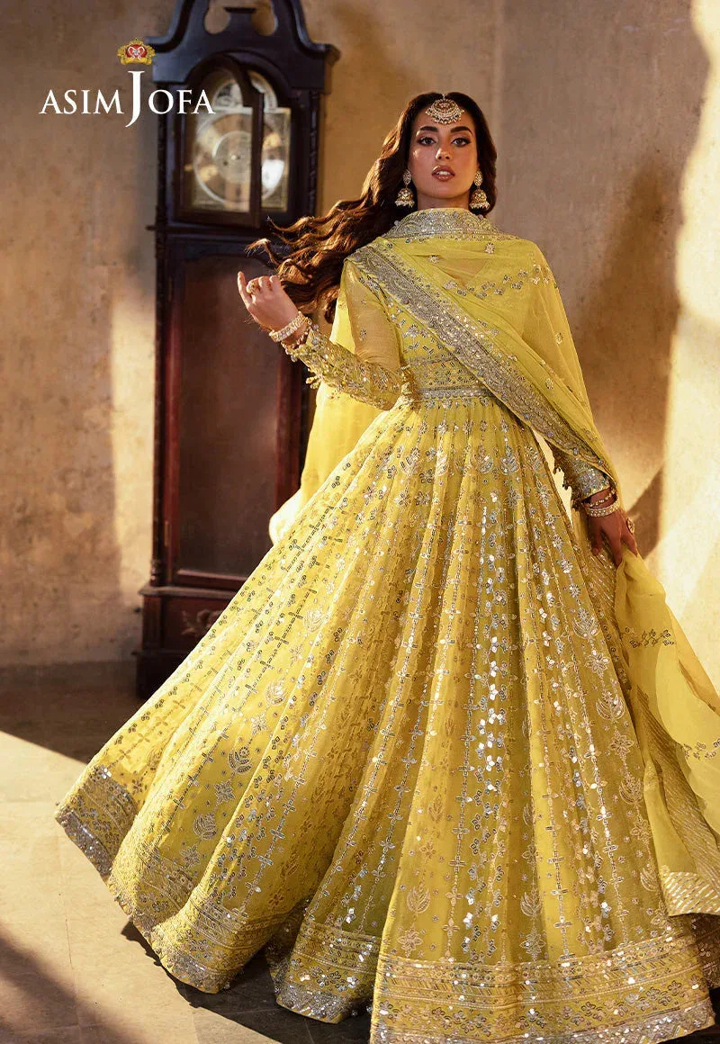 Asim Jofa Bekhudi Wedding Formals Yellow – view 5 – Poshaq