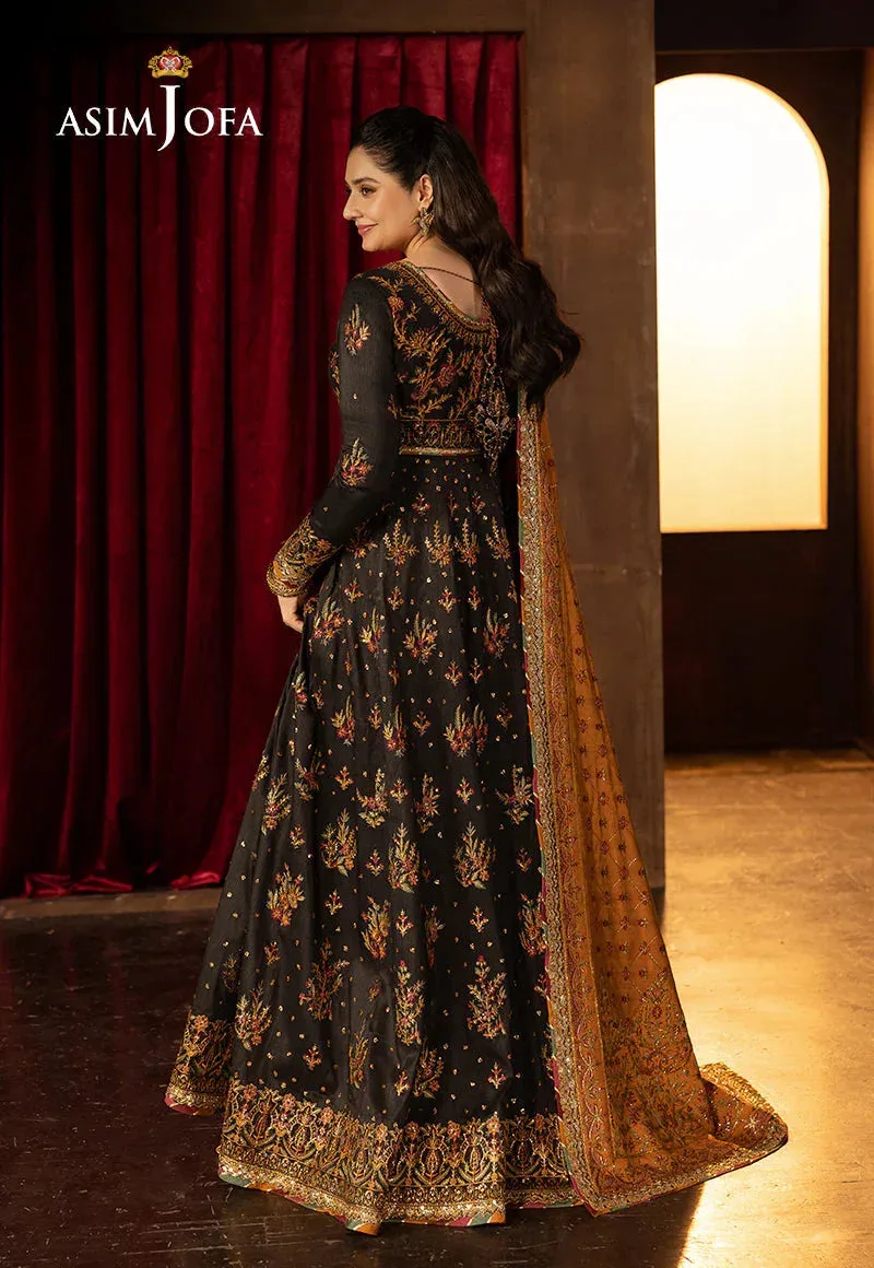 Asim Jofa Luxury Festive Rejoice Mustard Silk – view 2 – Poshaq