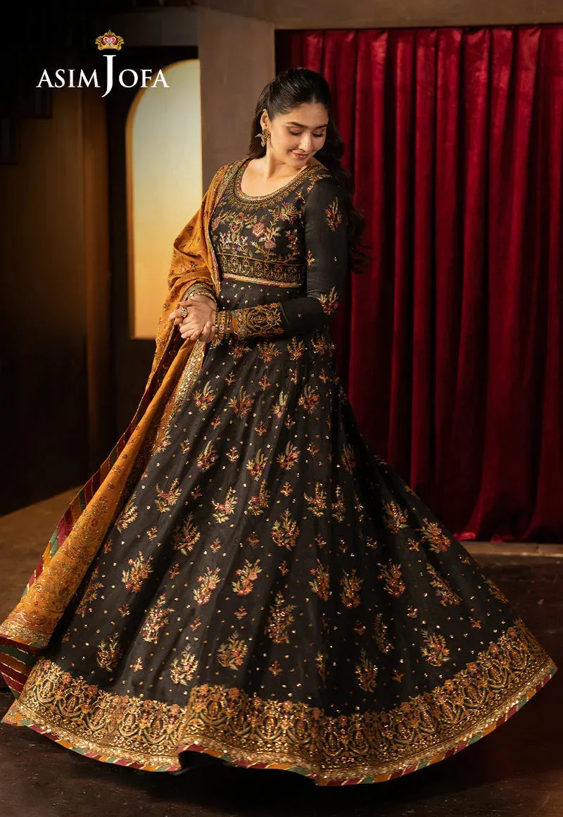 Asim Jofa Luxury Festive Rejoice Mustard Silk – view 4 – Poshaq