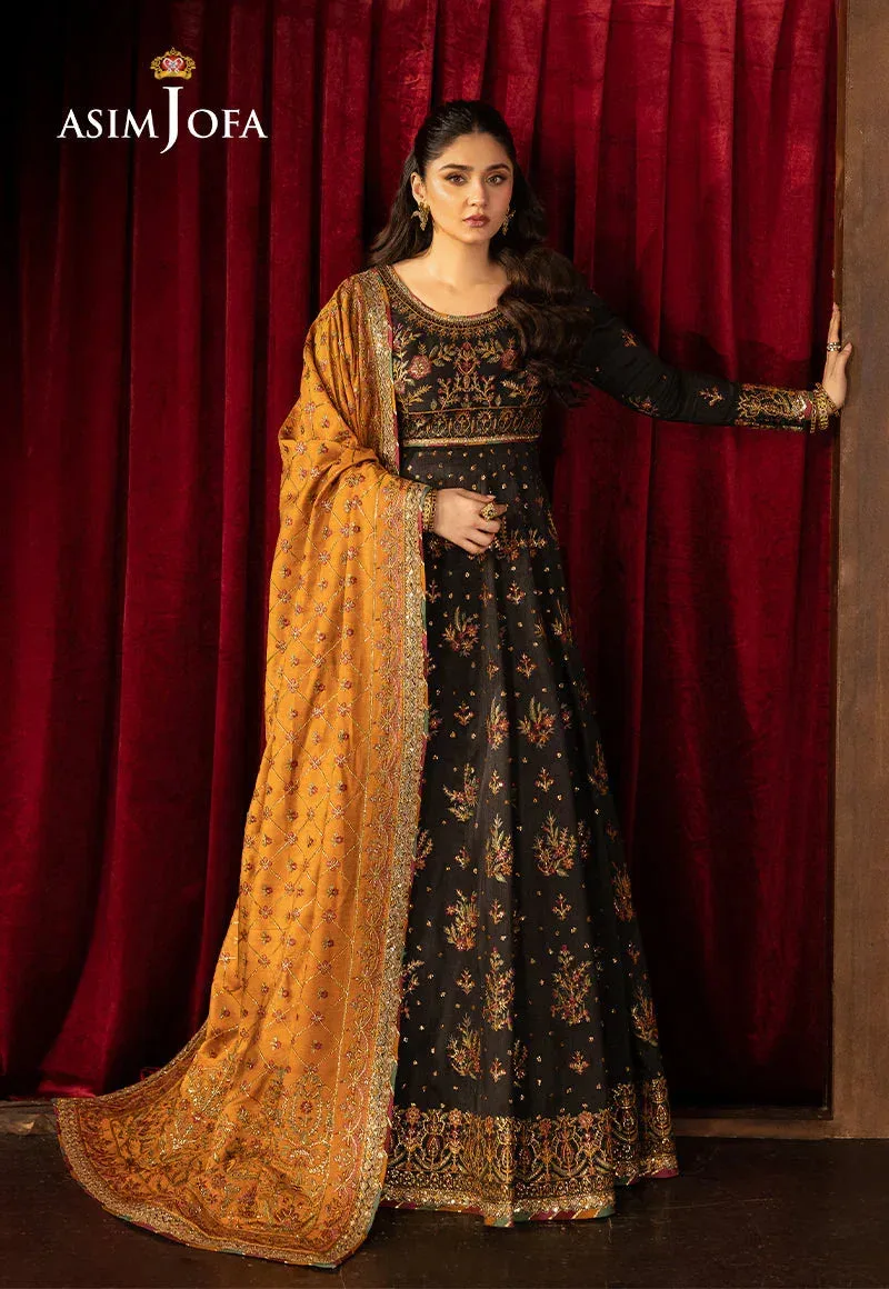 Asim Jofa Luxury Festive Rejoice Mustard Silk – view 8 – Poshaq