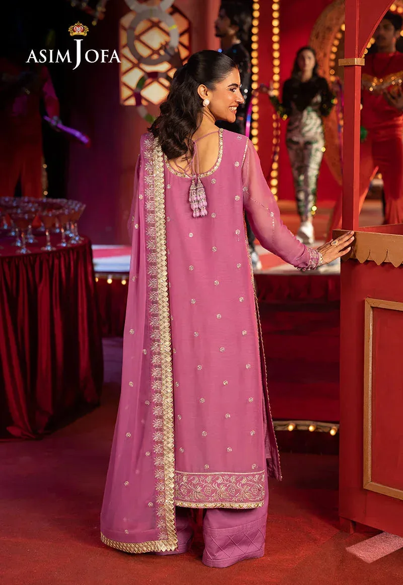 Asim Jofa Luxury Festive Rejoice Gold Chiffon – view 2 – Poshaq