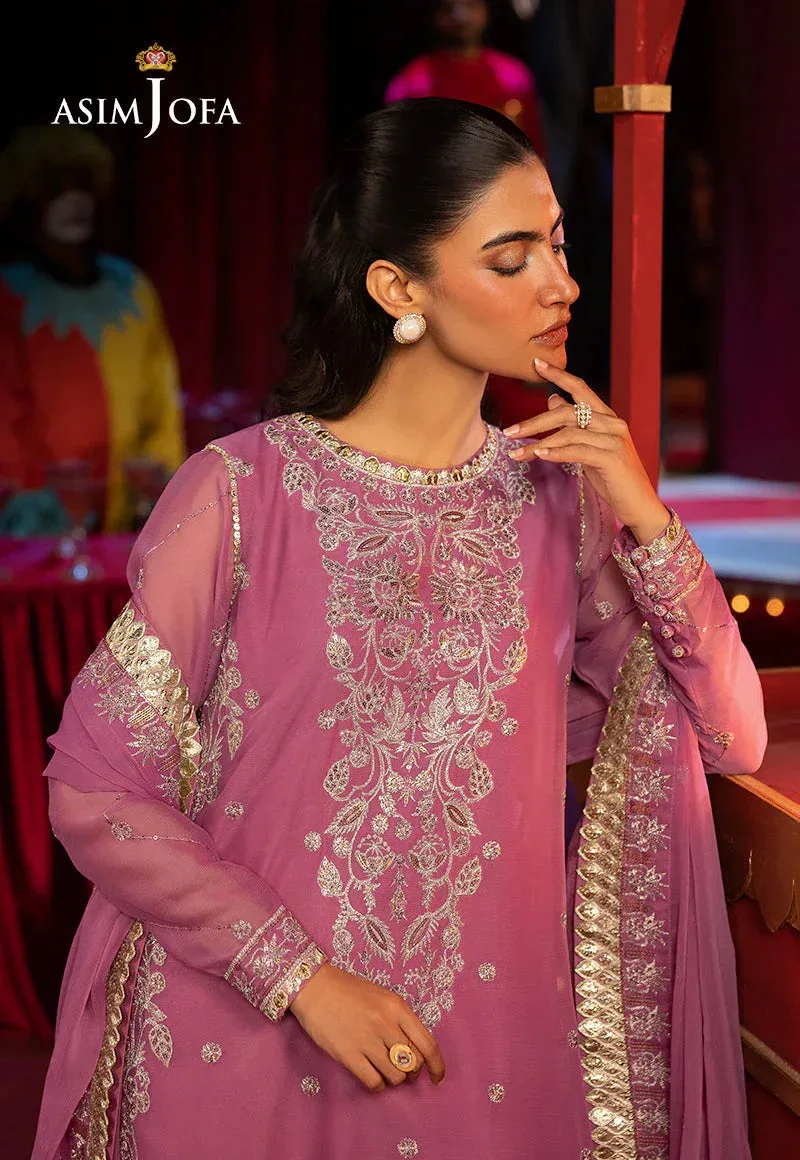 Asim Jofa Luxury Festive Rejoice Gold Chiffon – view 3 – Poshaq
