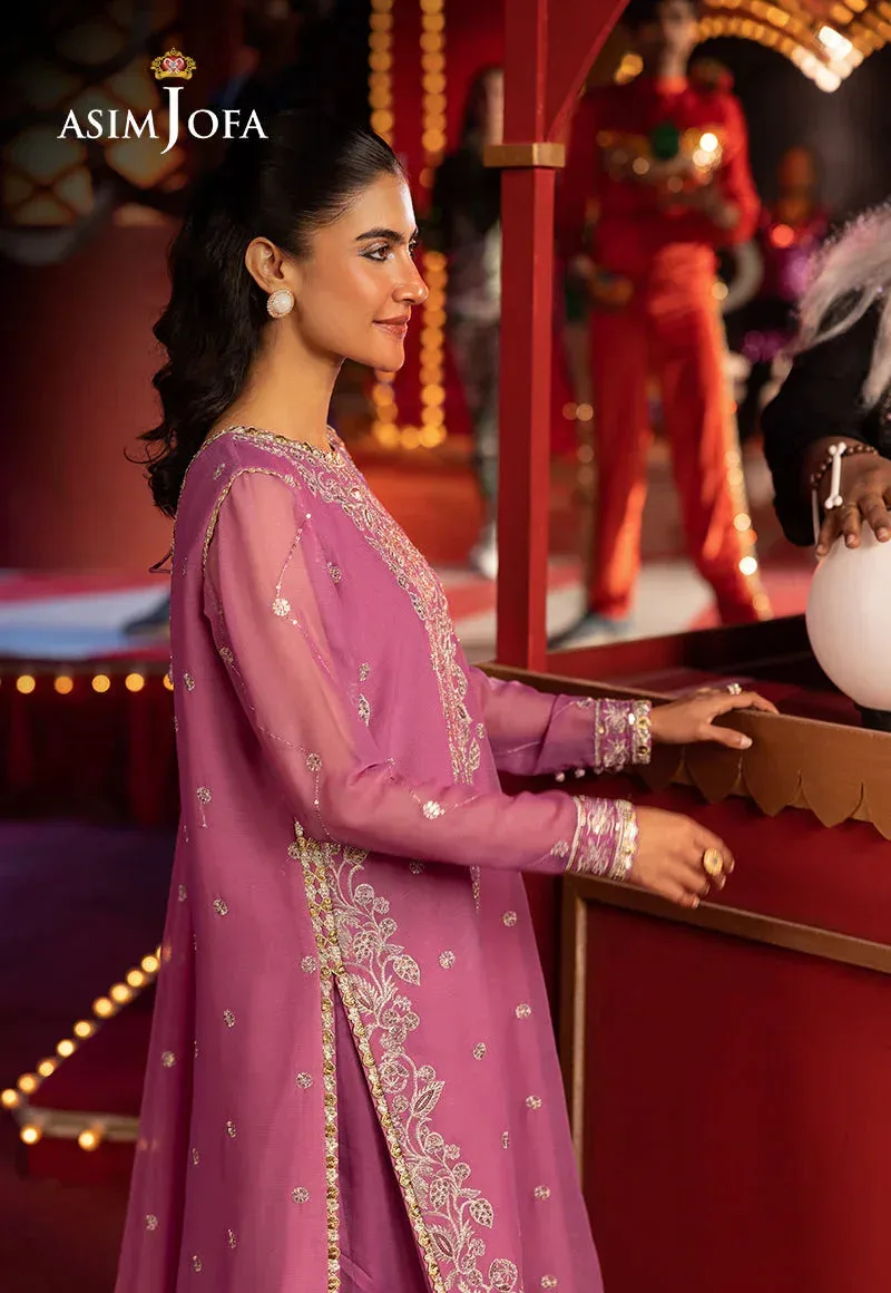 Asim Jofa Luxury Festive Rejoice Gold Chiffon – view 4 – Poshaq