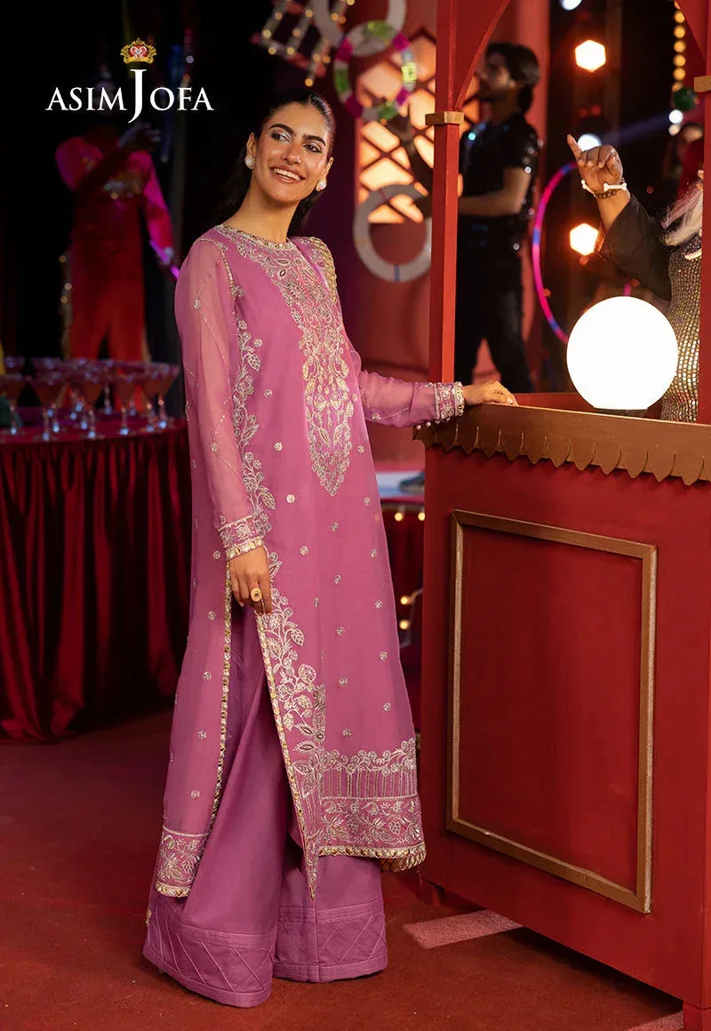 Asim Jofa Luxury Festive Rejoice Gold Chiffon – view 5 – Poshaq