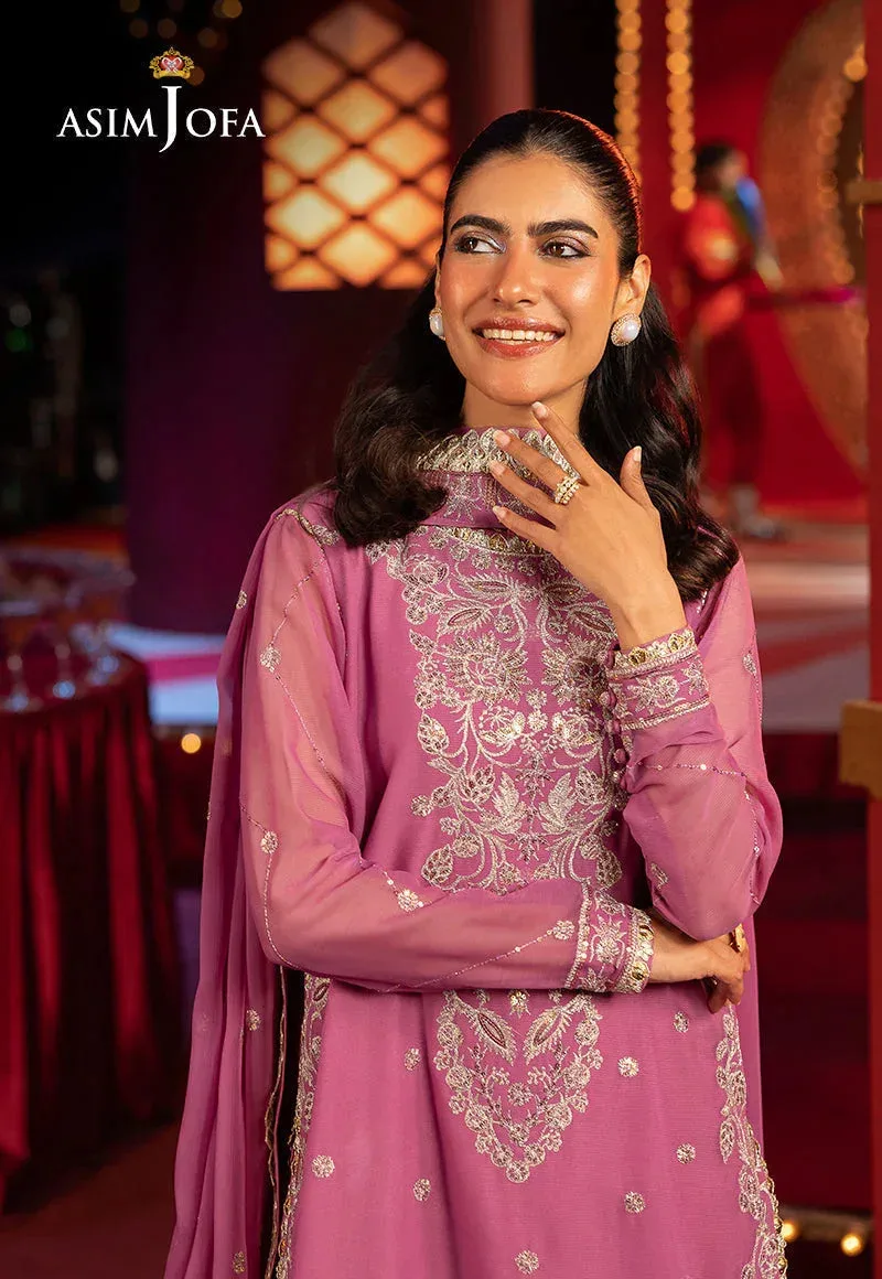 Asim Jofa Luxury Festive Rejoice Gold Chiffon – view 7 – Poshaq