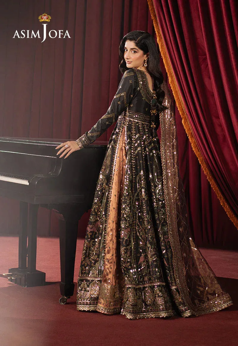 Asim Jofa Premium Festive Black Silk – view 2 – Poshaq