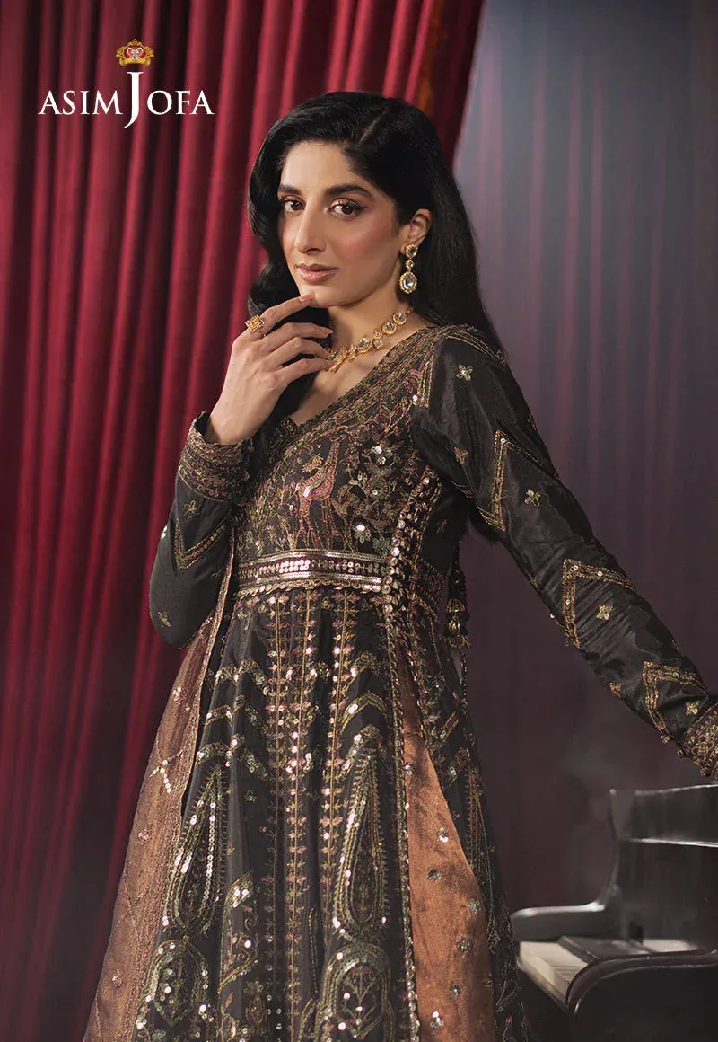 Asim Jofa Premium Festive Black Silk – view 5 – Poshaq