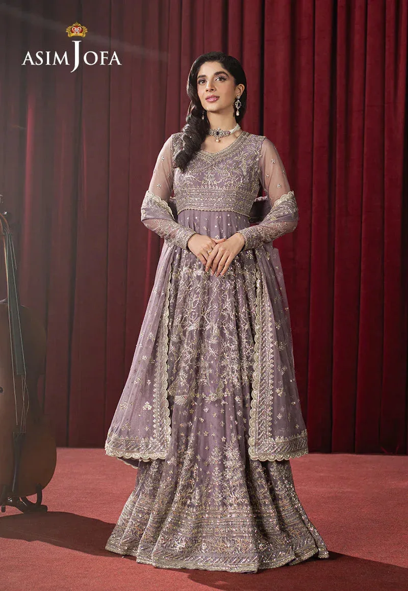 Asim Jofa Premium Festive Lilac Net – view 3 – Poshaq