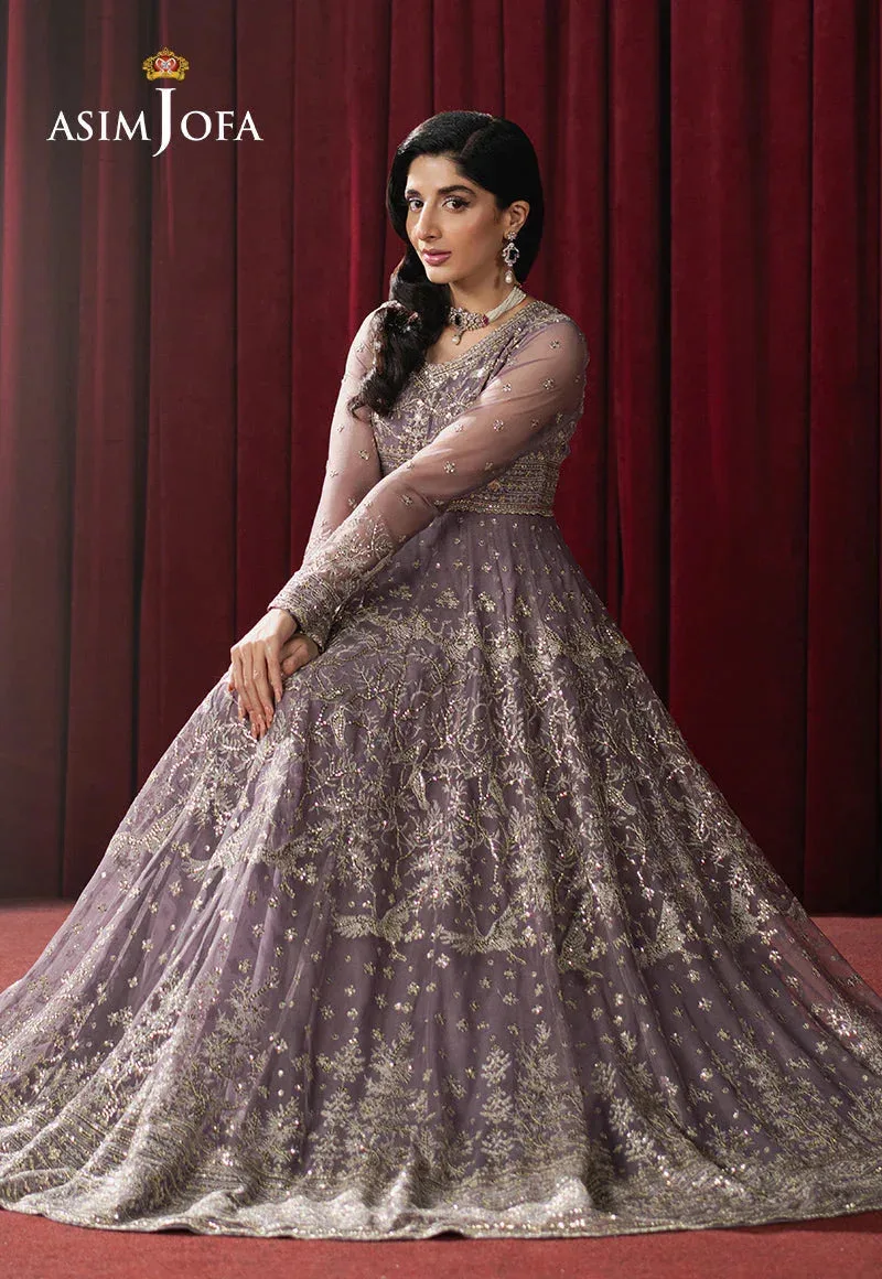 Asim Jofa Premium Festive Lilac Net – view 4 – Poshaq
