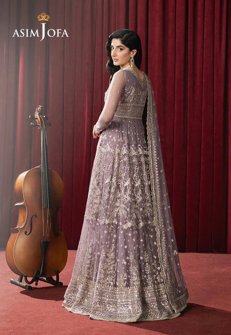 Asim Jofa Premium Festive Lilac Net – view 6 – Poshaq