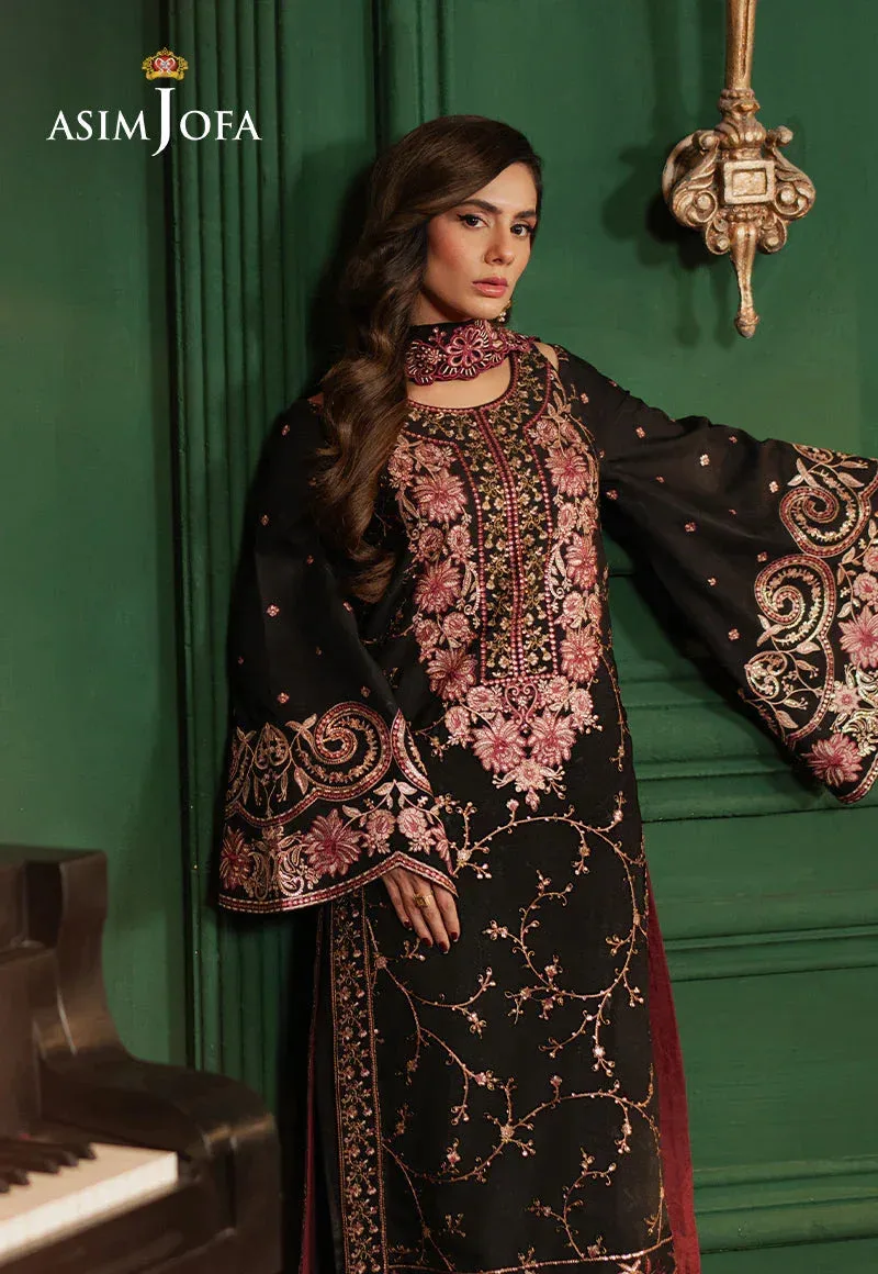 Asim Jofa Premium Festive Black Silk – view 5 – Poshaq