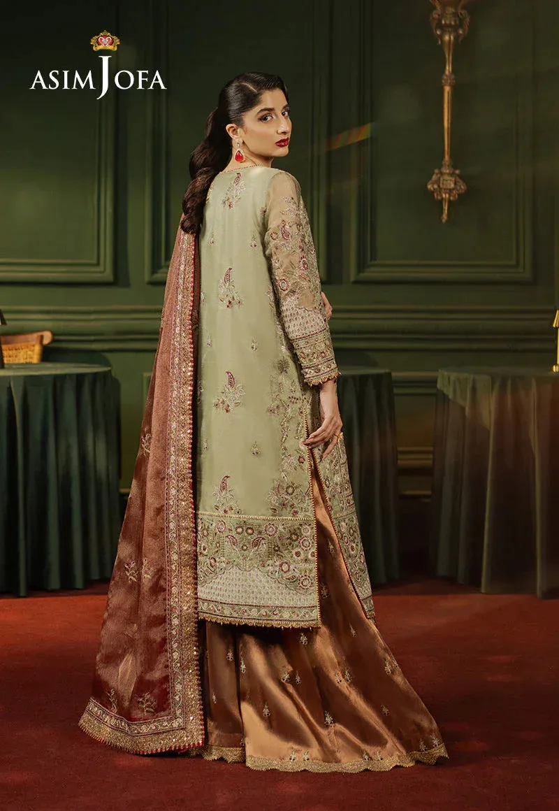 Asim Jofa Premium Festive Pistachio Green Tissue – view 2 – Poshaq