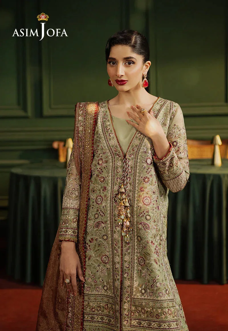Asim Jofa Premium Festive Pistachio Green Tissue – view 3 – Poshaq